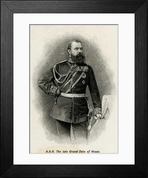 Framed Print : Ludwig IV Hesse-Darmstad Framed Print : Ludwig IV Hesse-Darmstad