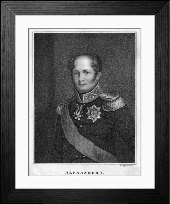 Framed Print : Alexander I / Meyer 1814 Framed Print : Alexander I / Meyer 1814