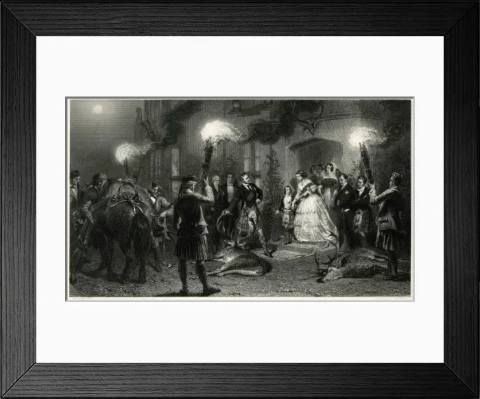 Framed Print : Dead Stags at Balmoral Framed Print : Dead Stags at Balmoral