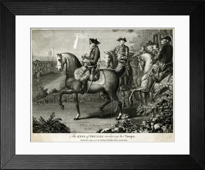 Framed Print : Friedrich II Reviewing Framed Print : Friedrich II Reviewing