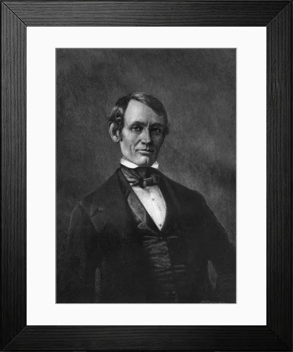 Framed Print : Abraham Lincoln  /  Lawyer