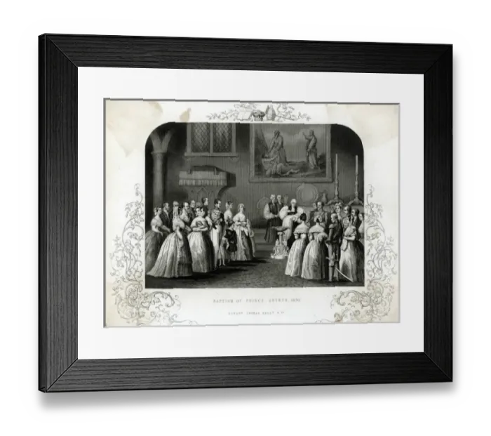 Framed Print : Prince Arthur Christened Framed Print : Prince Arthur Christened