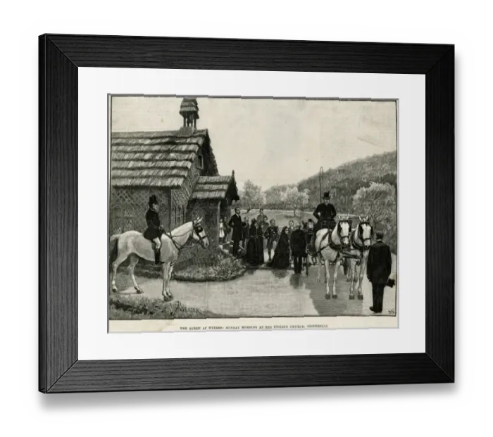 Framed Print : Victoria at Hyeres / 1892 Framed Print : Victoria at Hyeres / 1892