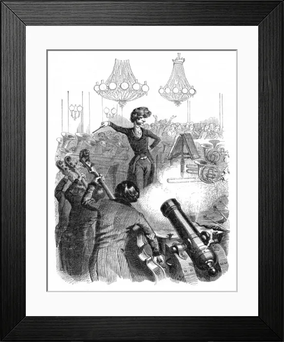 Framed Print : Berlioz Conducts 1844 Framed Print : Berlioz Conducts 1844