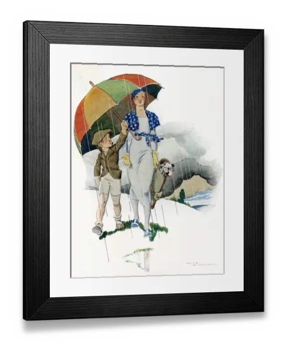 Framed Print : Golf / Despite the Rain Framed Print : Golf / Despite the Rain