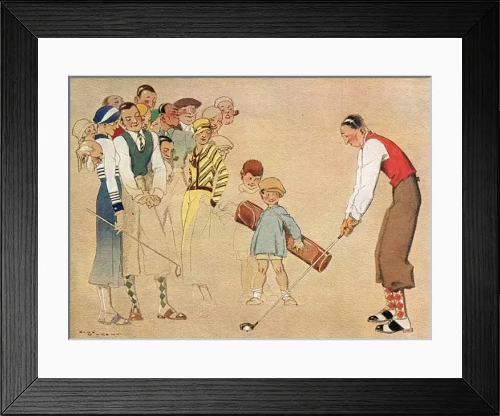 Framed Print : Golf / the Beginner Framed Print : Golf / the Beginner