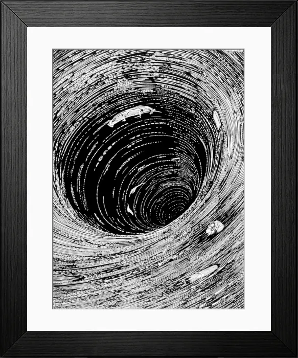 Framed Print : Poe / Descent / Maelstrom Framed Print : Poe / Descent / Maelstrom
