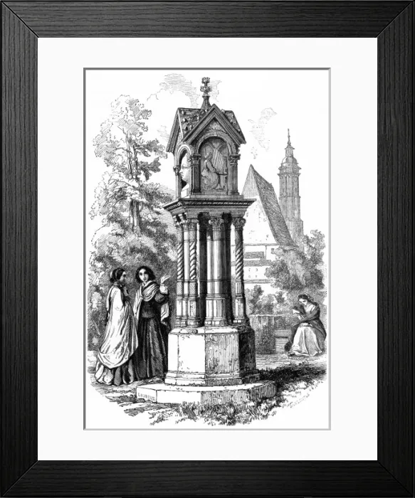 Framed Print : Js Bach / Leipzig Memorial Framed Print : Js Bach / Leipzig Memorial