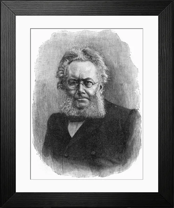 Framed Print : Henrik Ibsen / Anon Eng Framed Print : Henrik Ibsen / Anon Eng