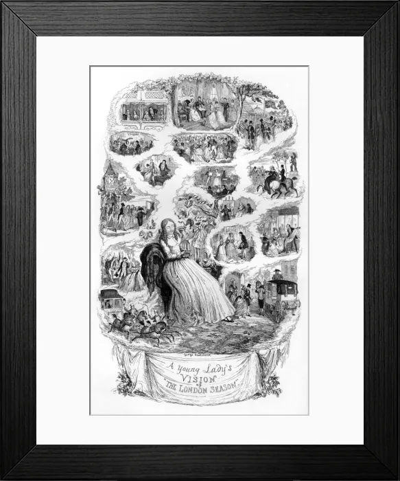 Framed Print : London Season / Cruikshank Framed Print : London Season / Cruikshank