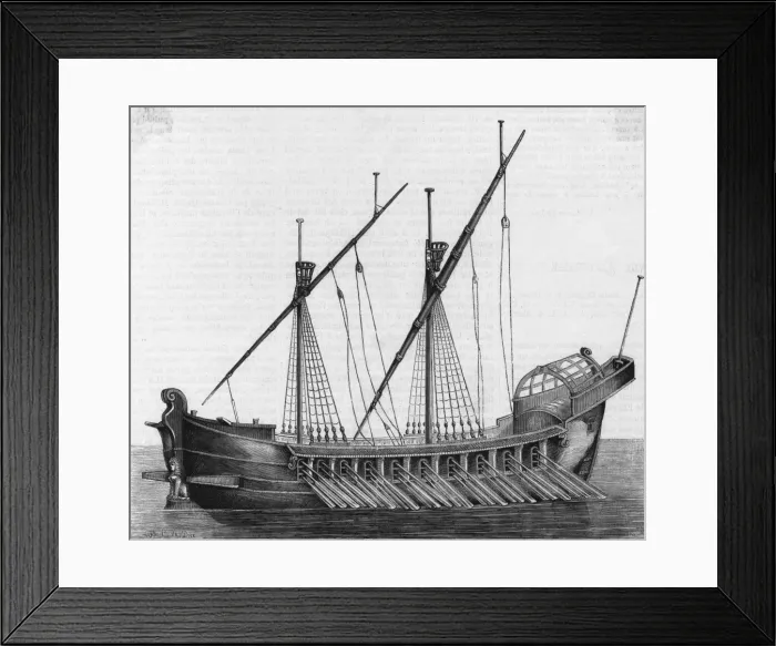 Framed Print : C16 Sailing Galley Framed Print : C16 Sailing Galley