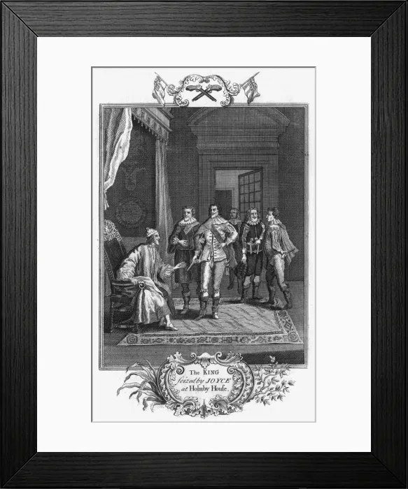 Framed Print : Charles Seized at Holmby Framed Print : Charles Seized at Holmby