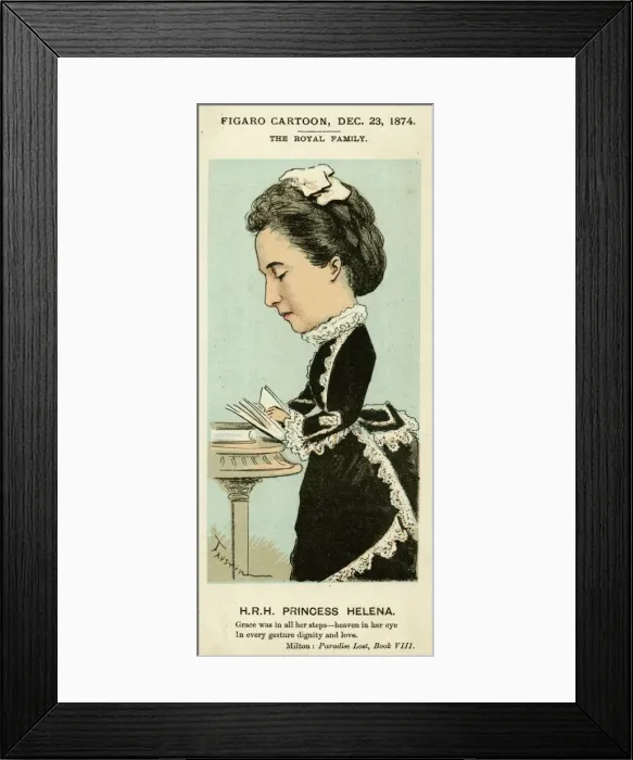 Framed Print : Helena / Faustin / 1874 Framed Print : Helena / Faustin / 1874