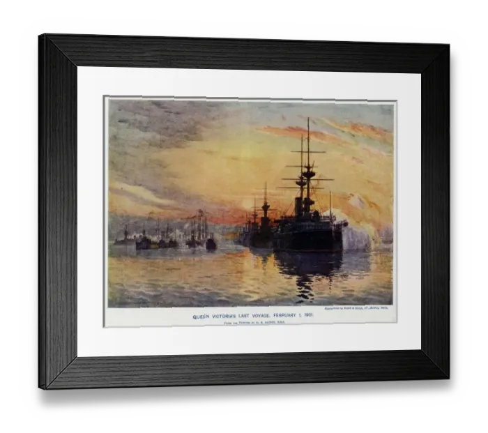 Framed Print : Victoria / Last Voyage / 01 Framed Print : Victoria / Last Voyage / 01