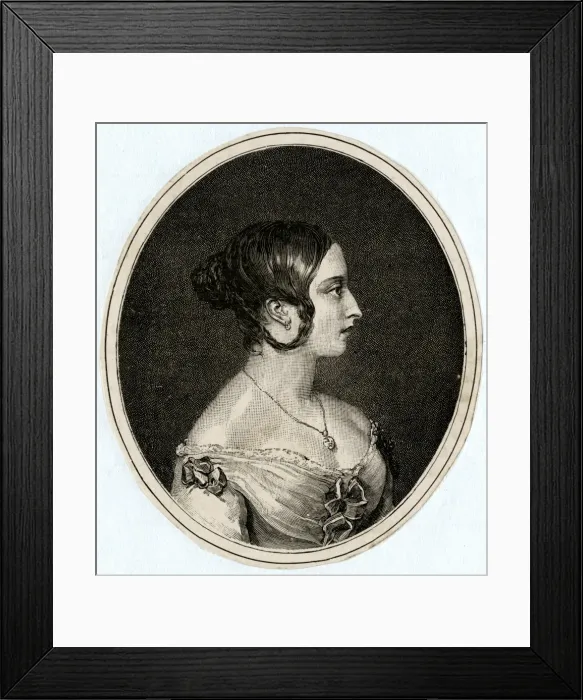 Framed Print : Victoria / Profile / 1841 Framed Print : Victoria / Profile / 1841