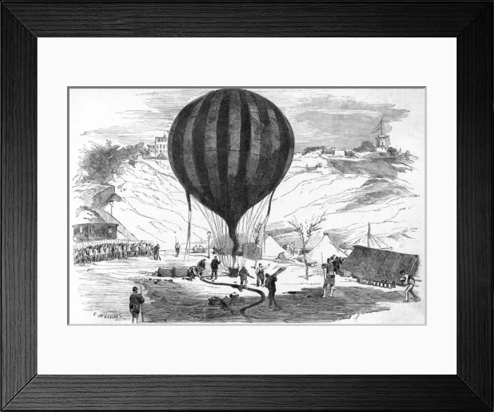 Framed Print : Siege of Paris-Balloons Framed Print : Siege of Paris-Balloons
