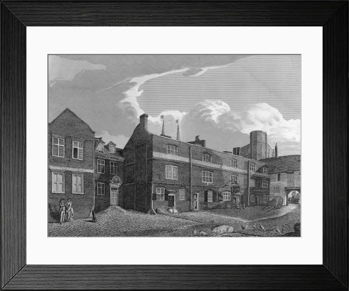 Framed Print : 16 / 17th C. London Street Framed Print : 16 / 17th C. London Street