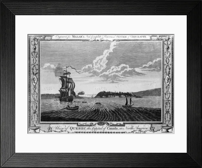 Framed Print : Quebec, Circa 1760 Framed Print : Quebec, Circa 1760