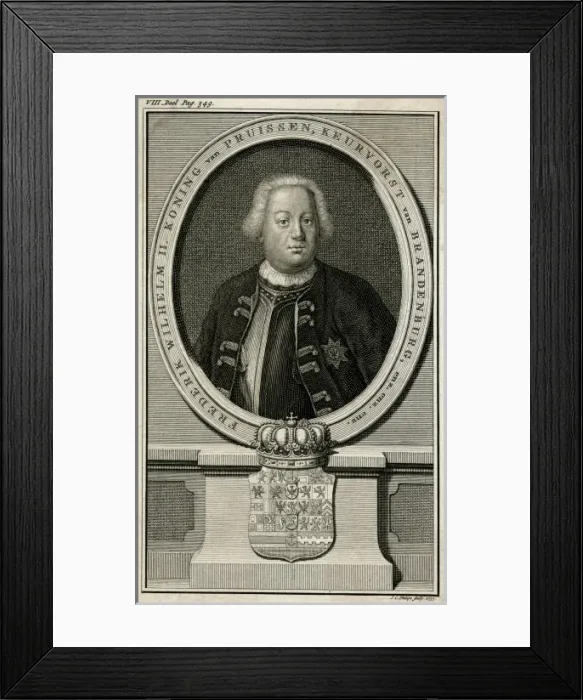 Framed Print : Friedrich Wilhelm I / 1735 Framed Print : Friedrich Wilhelm I / 1735