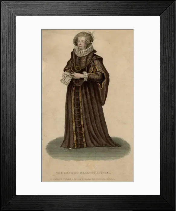 Framed Print : Maria Austria / German / Col Framed Print : Maria Austria / German / Col