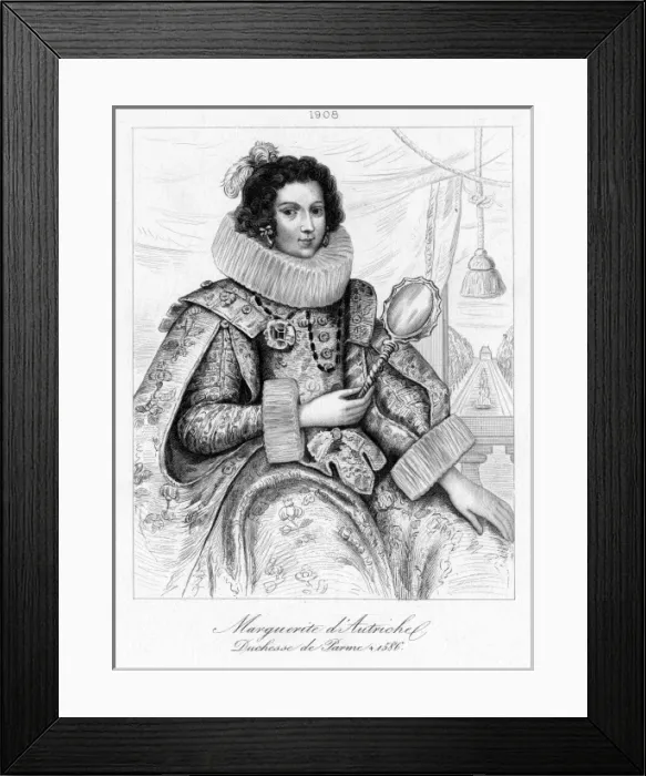 Framed Print : Margaret Austria / Parma Framed Print : Margaret Austria / Parma