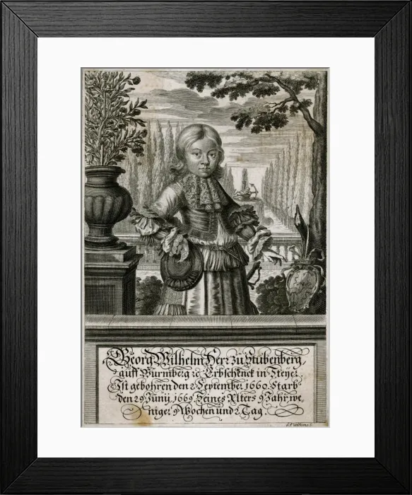 Framed Print : Georg Wilhelm / Stubenberg Framed Print : Georg Wilhelm / Stubenberg