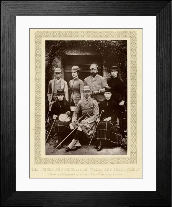 Framed Print : Edward Vii / Family C. 1880 Framed Print : Edward Vii / Family C. 1880