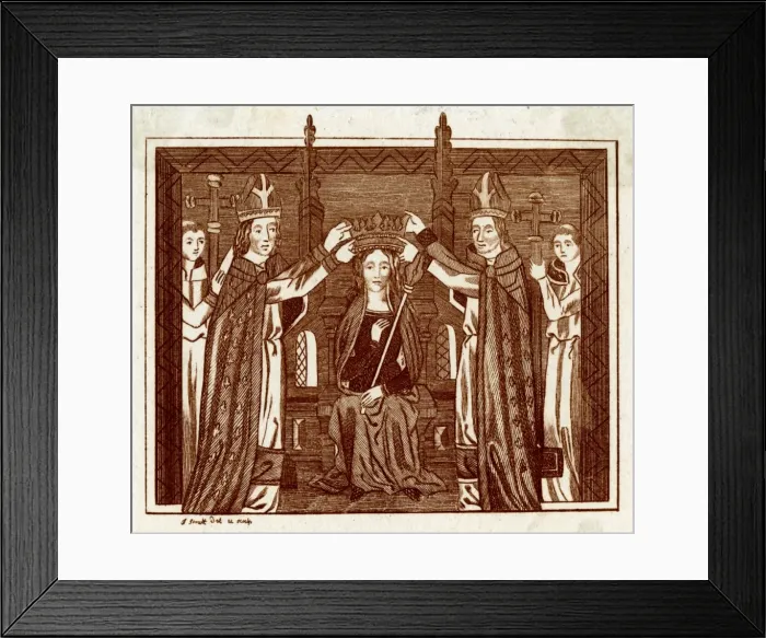 Framed Print : Anne of Bohemia / Strutt Framed Print : Anne of Bohemia / Strutt