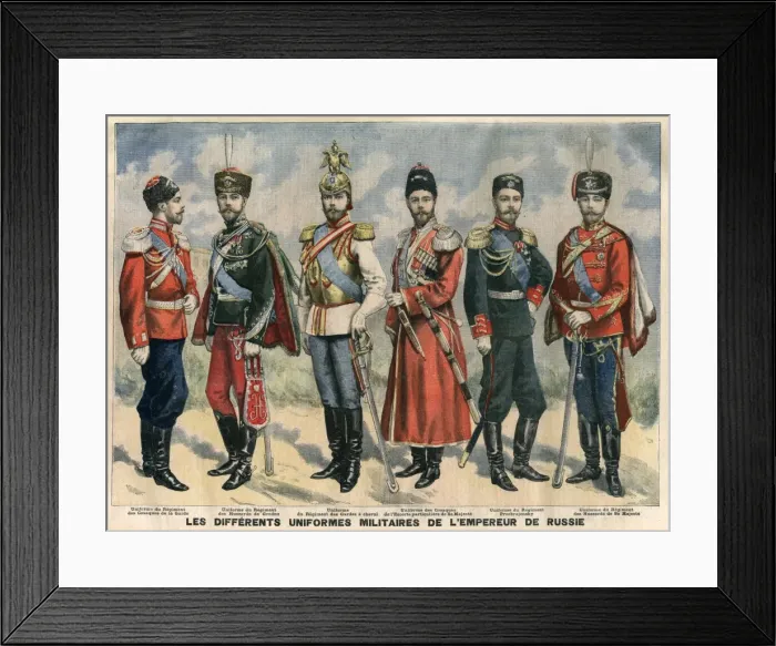 Framed Print : Nicolas Ii / Uniforms 96 Framed Print : Nicolas Ii / Uniforms 96