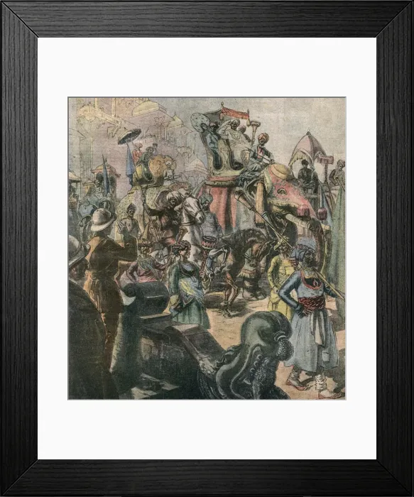 Framed Print : Edward Viii / India 1921 Framed Print : Edward Viii / India 1921
