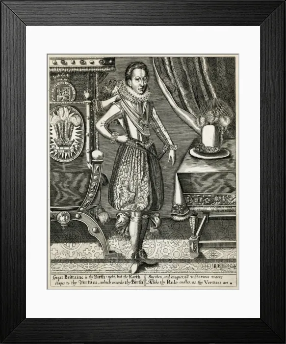 Framed Print : Wales / Henry / Elstrack Framed Print : Wales / Henry / Elstrack