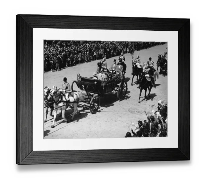 Framed Print : George VI & Elizabeth Framed Print : George VI & Elizabeth