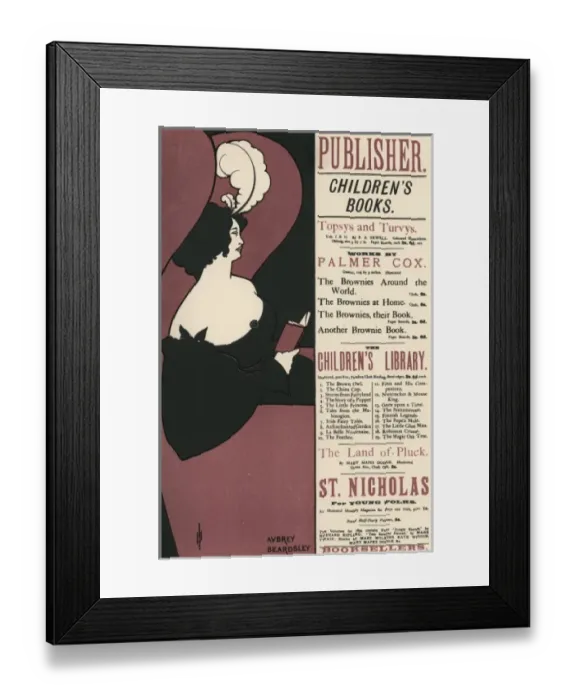 Framed Print : Advert / Book Publisher Framed Print : Advert / Book Publisher