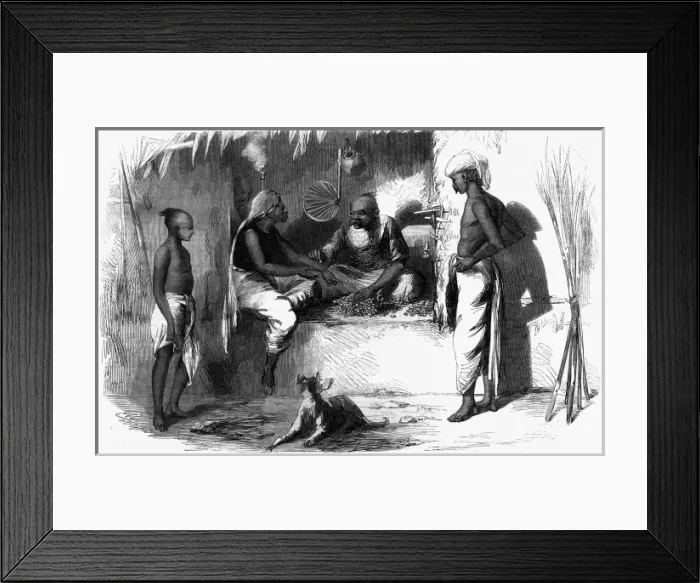 Framed Print : Money Changer, India Framed Print : Money Changer, India