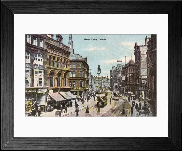 Framed Print : Leeds / Boar Lane 1905 Framed Print : Leeds / Boar Lane 1905