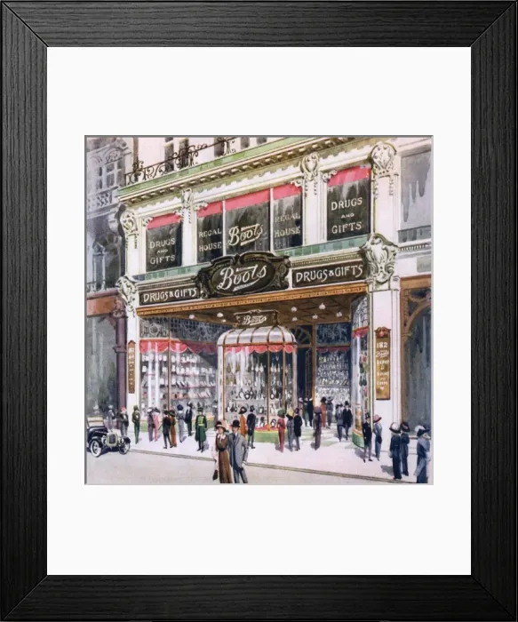 Framed Print : Boots, Regent Street Framed Print : Boots, Regent Street