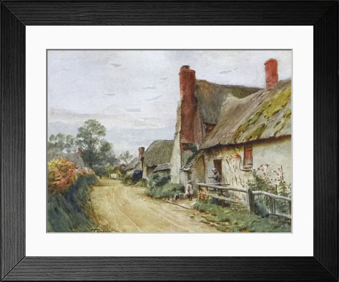Framed Print : Wessex / Tincleton Cottage Framed Print : Wessex / Tincleton Cottage