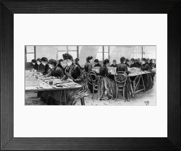 Framed Print : Writing Price Tickets Framed Print : Writing Price Tickets