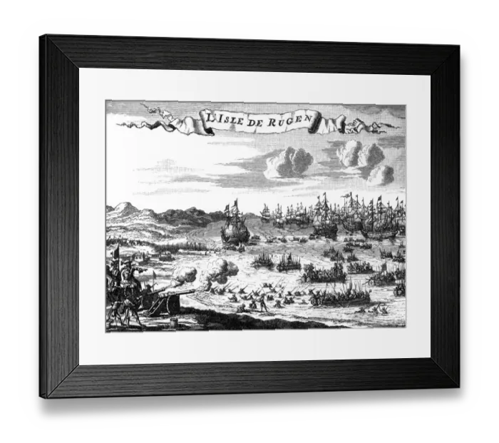 Framed Print : Prussians Take Rugen Framed Print : Prussians Take Rugen