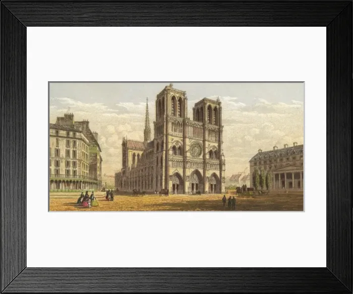 Framed Print : Paris / Notre Dame C1855 Framed Print : Paris / Notre Dame C1855