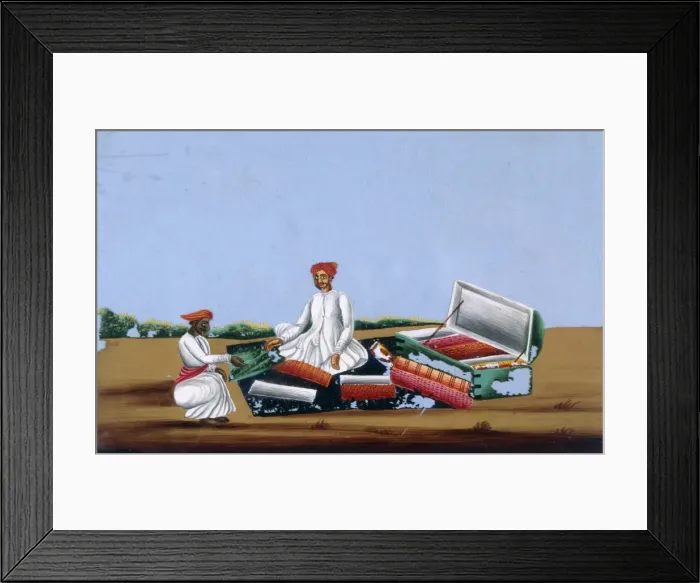 Framed Print : Travelling Cloth Seller Framed Print : Travelling Cloth Seller