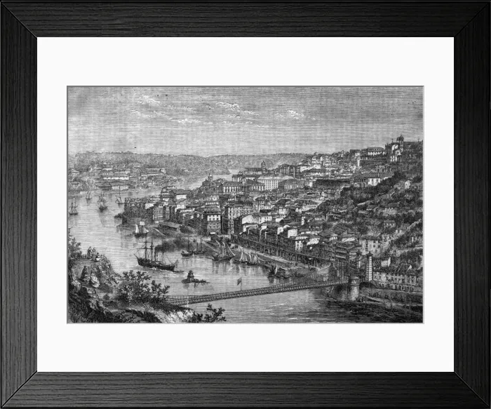 Framed Print : Portugal / Oporto C1850 Framed Print : Portugal / Oporto C1850