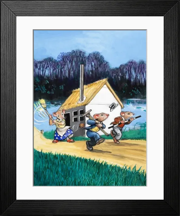 Framed Print : The Town Mouse and the Country Mouse Framed Print : The Town Mouse and the Country Mouse