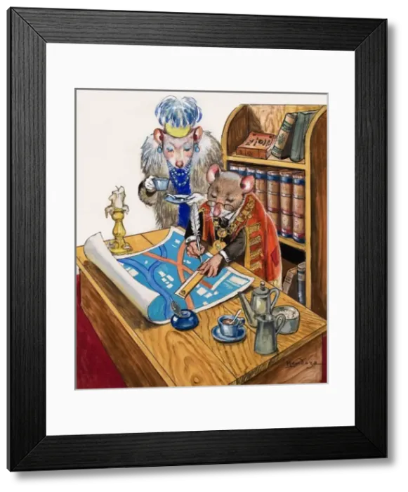 Framed Print : The Town Mouse and the Country Mouse Framed Print : The Town Mouse and the Country Mouse