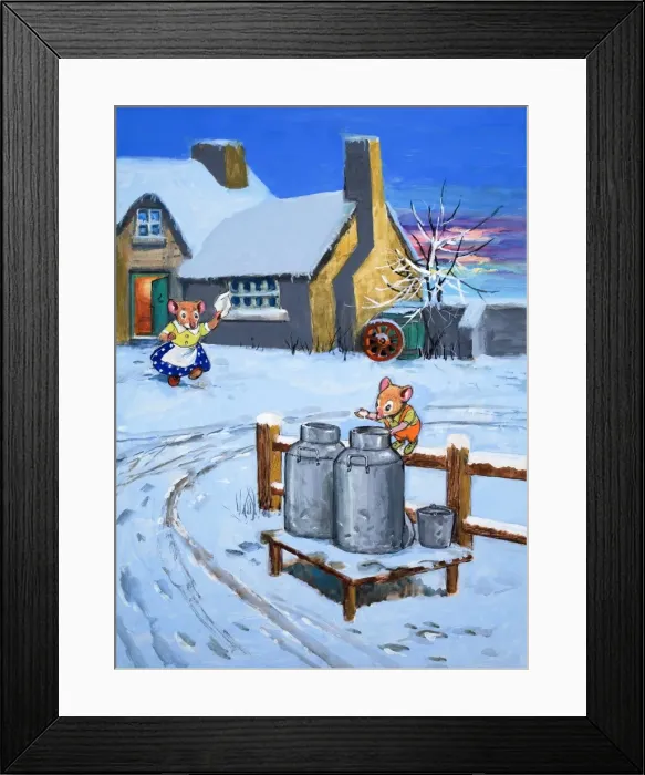 Framed Print : The Town Mouse and the Country Mouse Framed Print : The Town Mouse and the Country Mouse