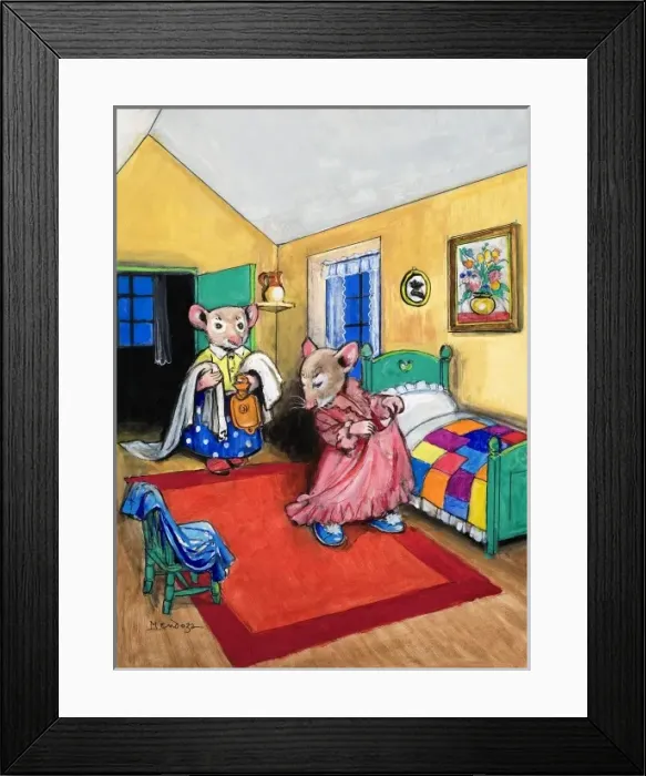 Framed Print : The Town Mouse and the Country Mouse Framed Print : The Town Mouse and the Country Mouse