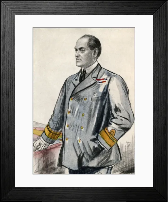 Framed Print : Rear Admiral Leveson Framed Print : Rear Admiral Leveson