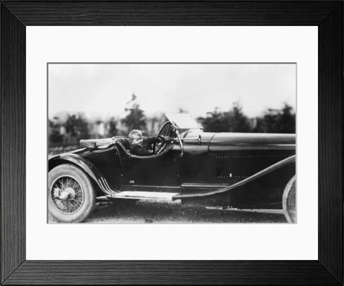 Framed Print : Mussolinis Son Driving Framed Print : Mussolinis Son Driving