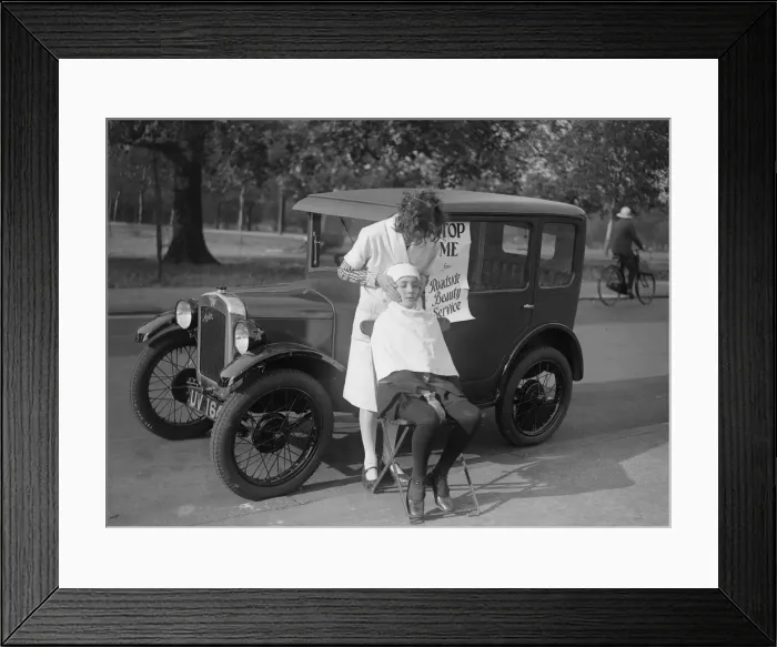 Framed Print : Travelling Hairdresser Framed Print : Travelling Hairdresser