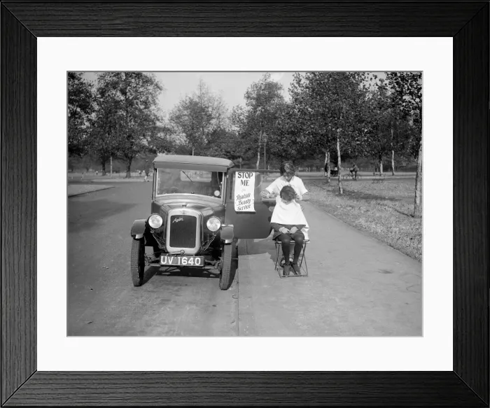 Framed Print : Travelling Hairdresser Framed Print : Travelling Hairdresser